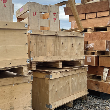 産業廃棄物収集・運搬 梱包用木箱